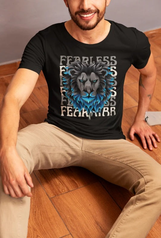 Fearless Lion Graphic T-Shirt – Bold &amp; Powerful